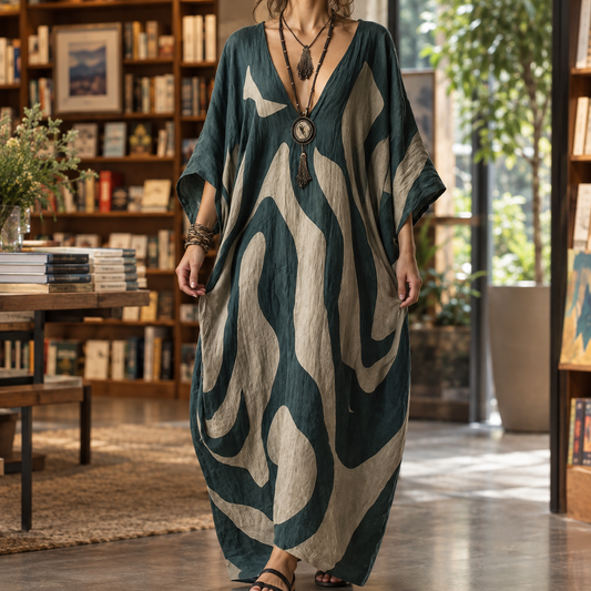 Sophie Cocoon Maxi Dress - Women's Batwing Sleeve Dress