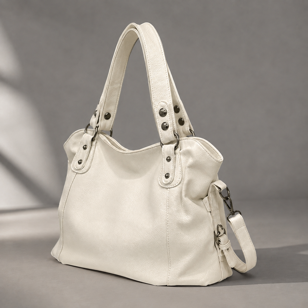 Marconi Rivet Hobo Bag - Women's Crossbody Shoulder Bag
