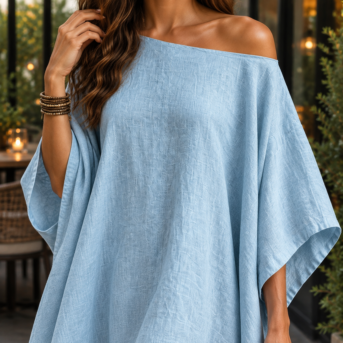 Solange Batwing Dress - Off-Shoulder Women's Mini Dress