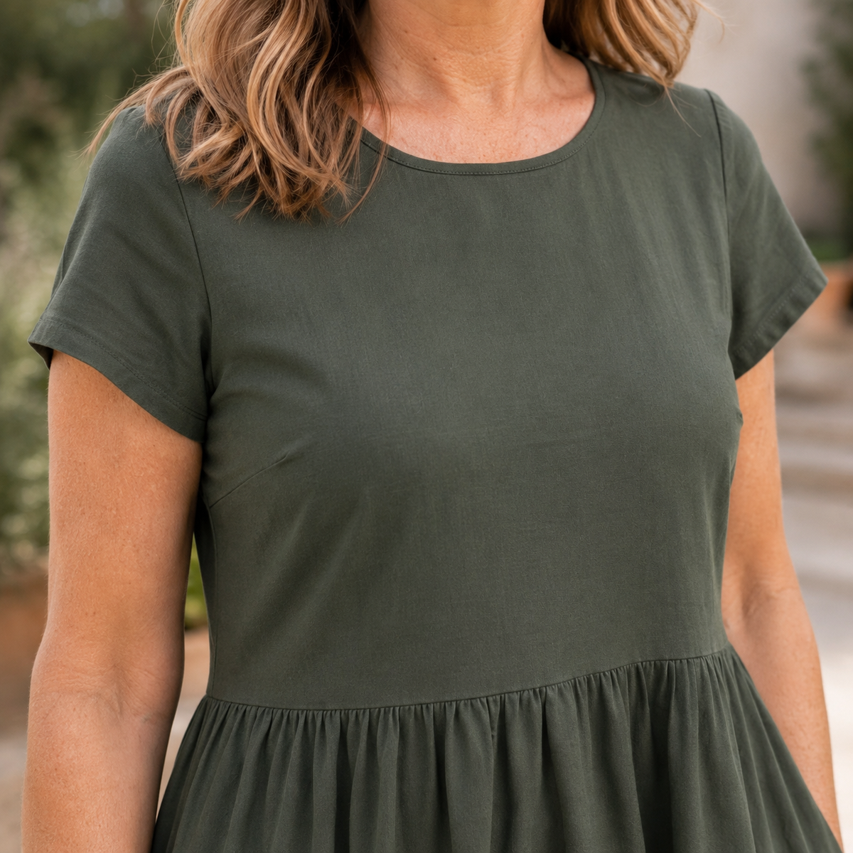 Ilaria Relaxed Midi Dress - Women's Midi Dress with Pockets