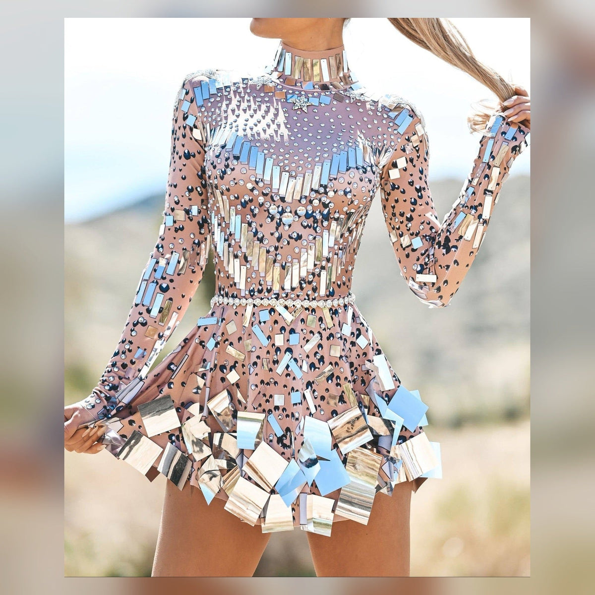 Cleo Crystal Mini Dress - Embellished Women's Party Dress