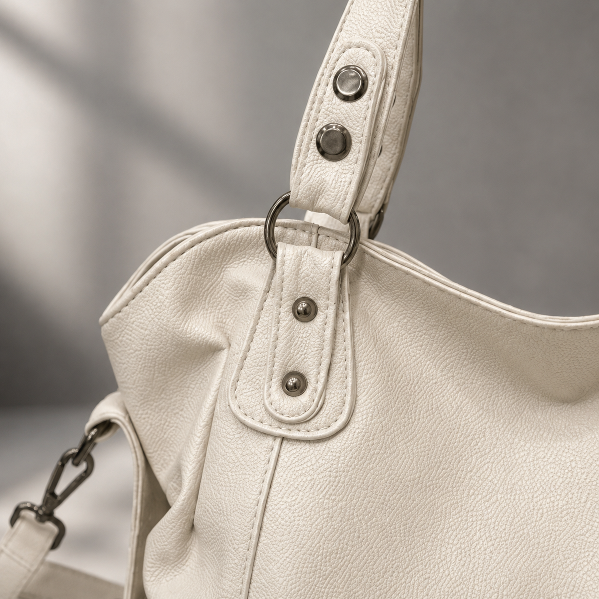 Marconi Rivet Hobo Bag - Women's Crossbody Shoulder Bag