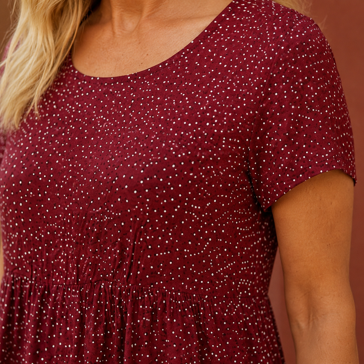 Annabel Dotted Midi Dress - Women's A-Line Day Dress
