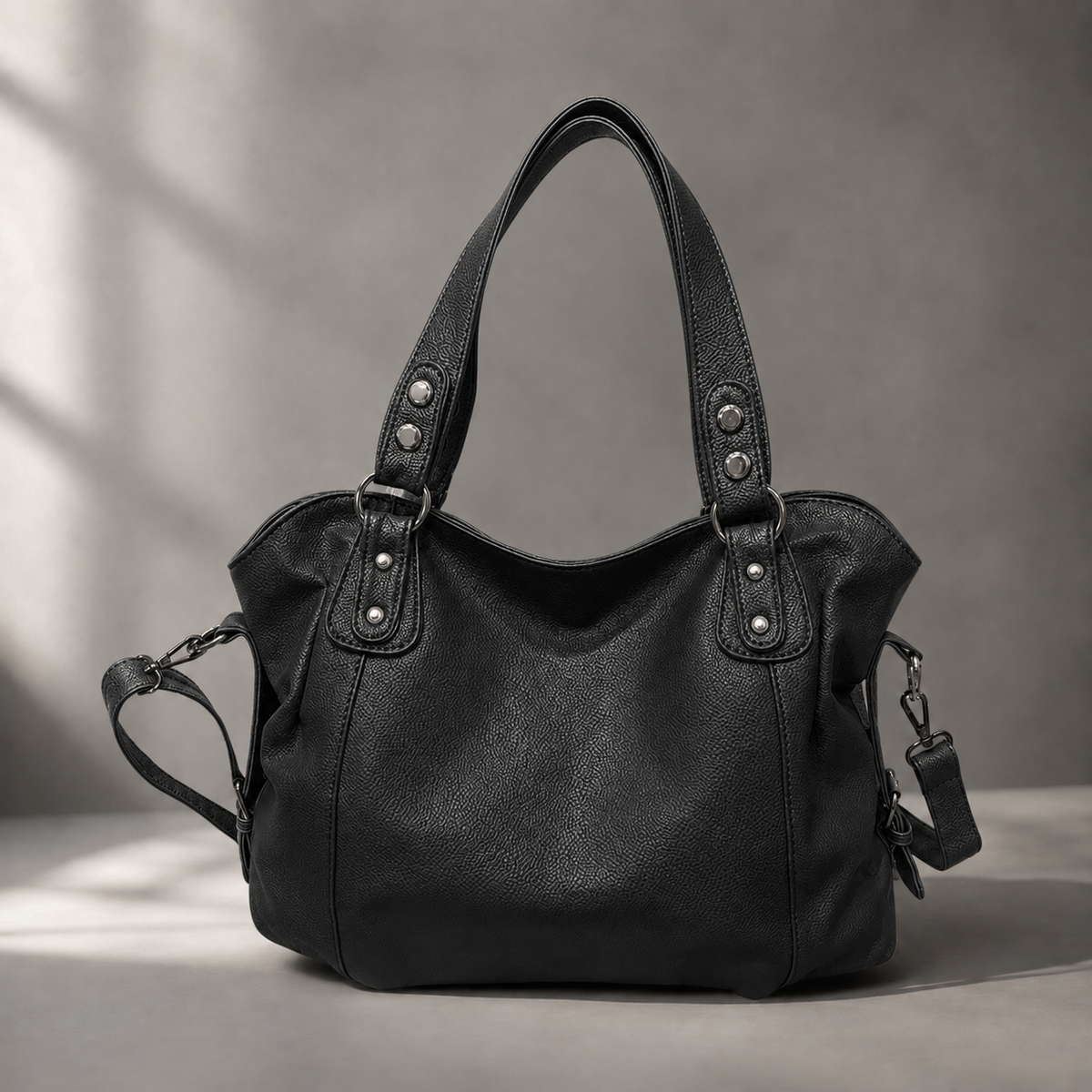 Marconi Rivet Hobo Bag - Women's Crossbody Shoulder Bag