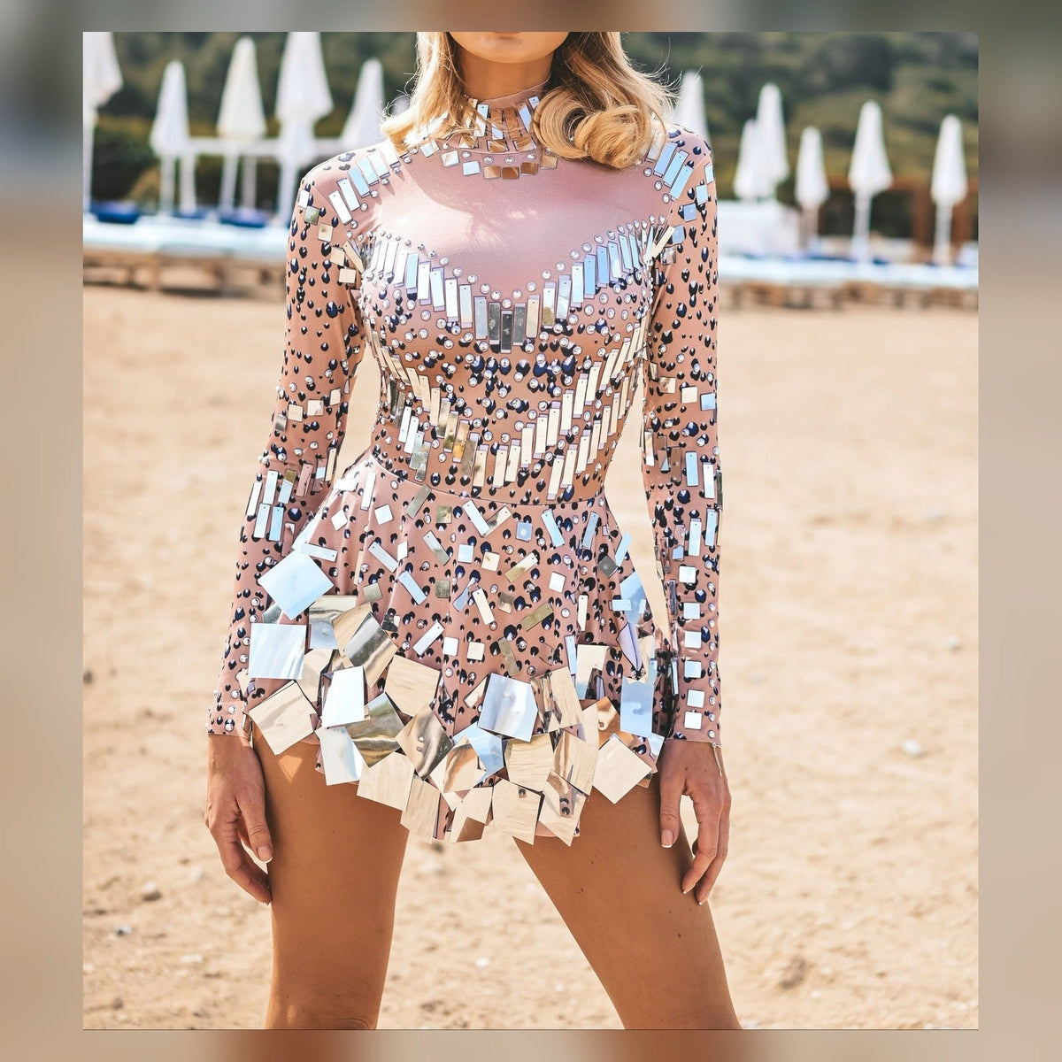Cleo Crystal Mini Dress - Embellished Women's Party Dress