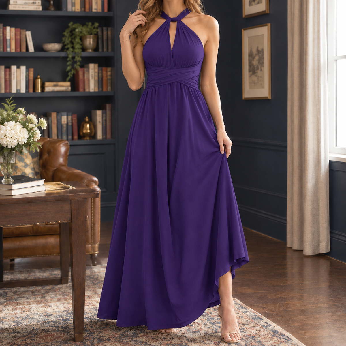 Emmeline-Jade Convertible Maxi Dress - Women's Multiway