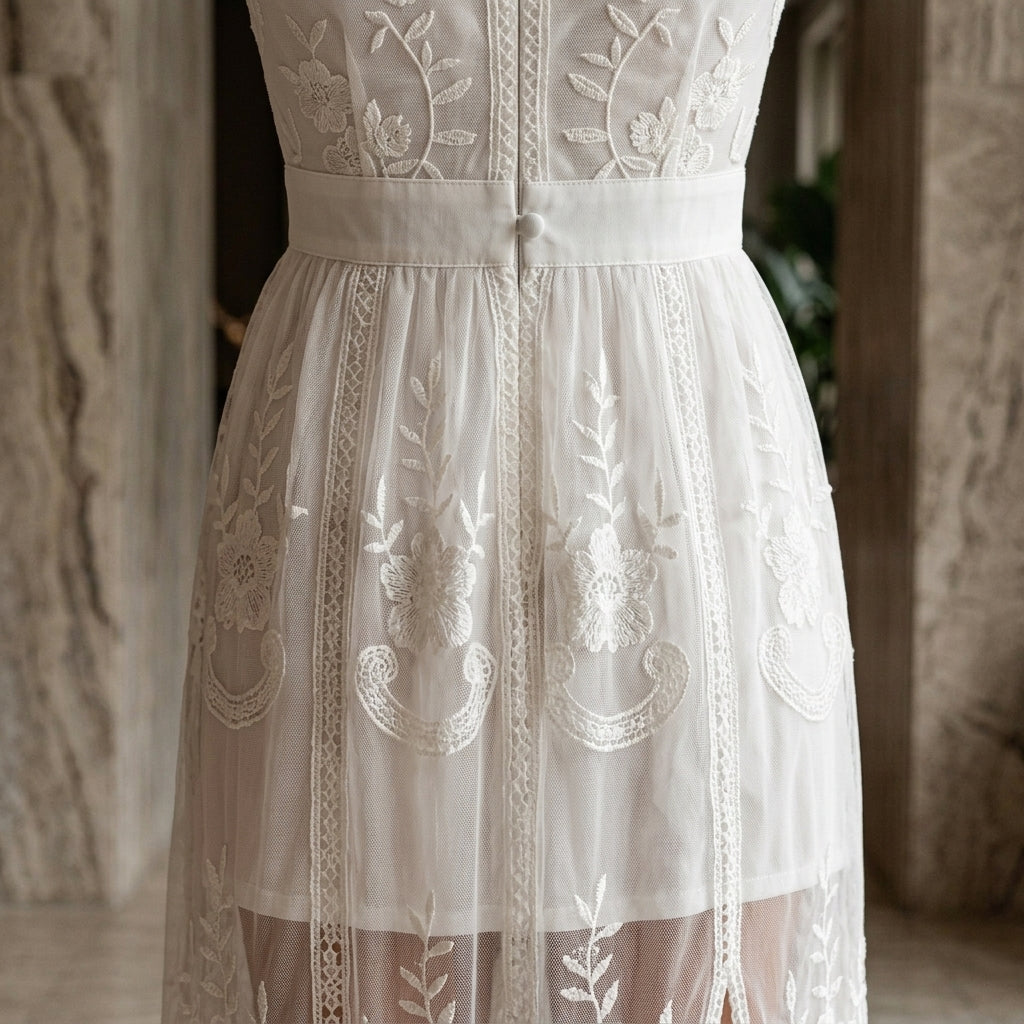 Willa Lace Maxi Dress - Women's Balloon Sleeve Dress
