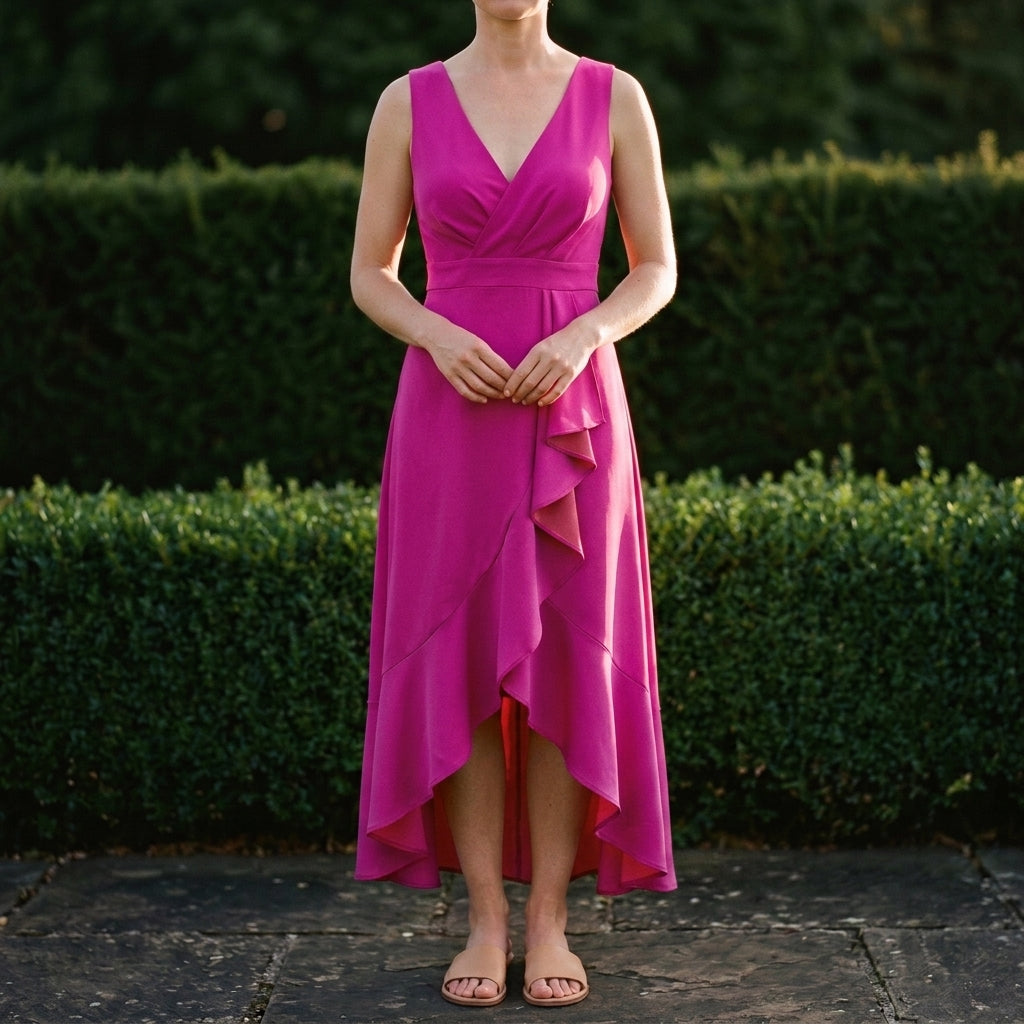 Willa Wrap Dress - Women's Sleeveless Asymmetric Maxi Dress