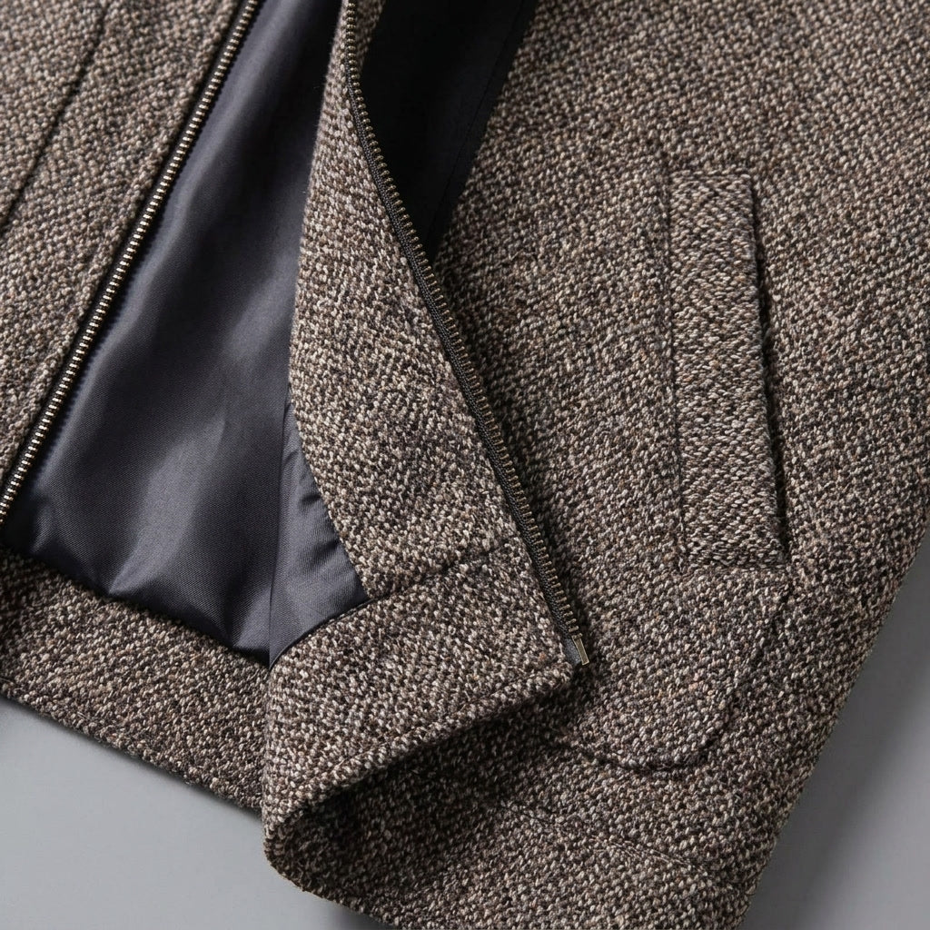 Albany Knit Wool Jacket - Men's Zip Up Wool Jacket