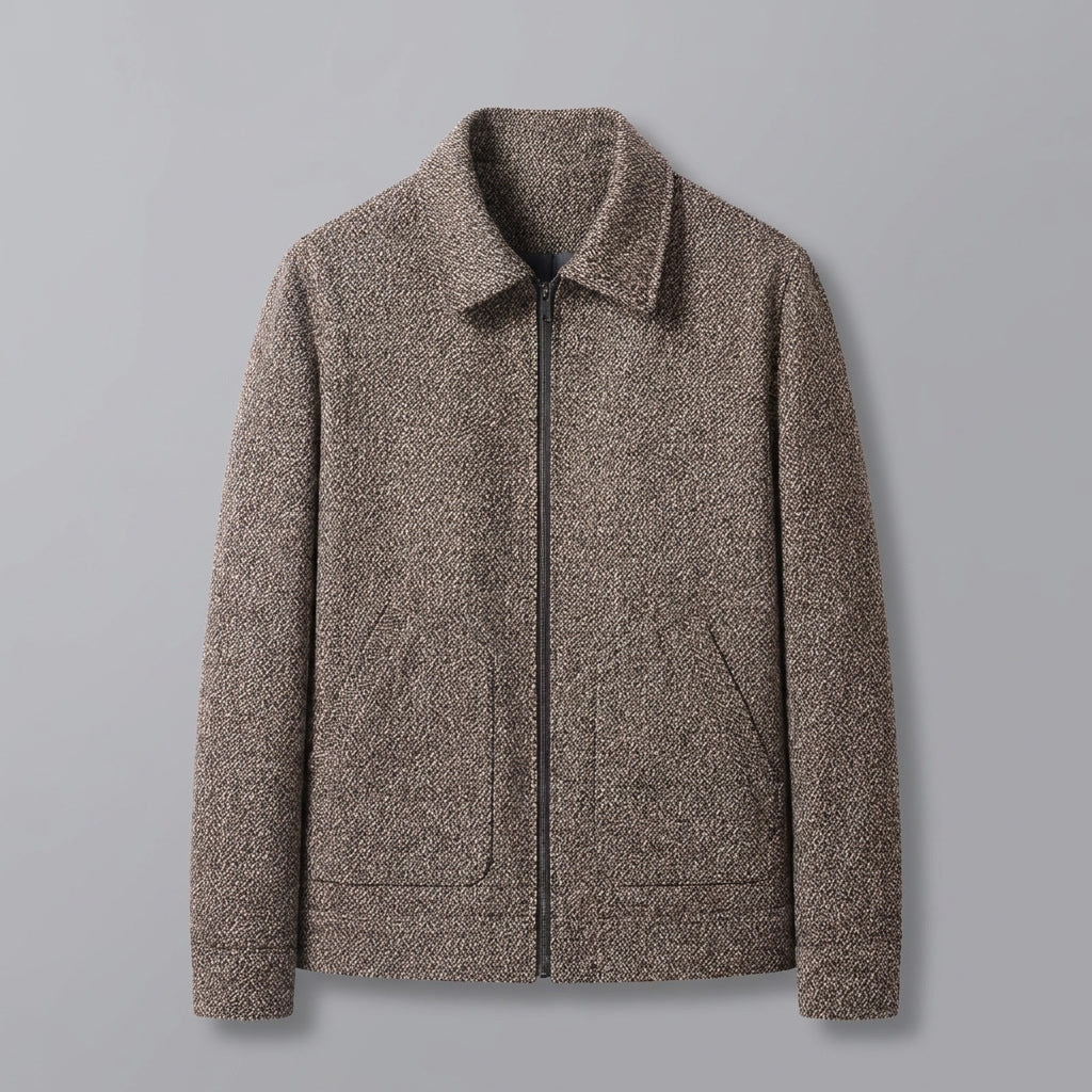 Albany Knit Wool Jacket - Men's Zip Up Wool Jacket