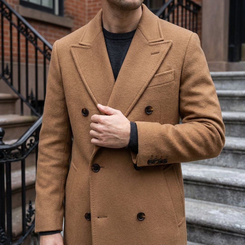 Rothwell Wool Overcoat - Men's Double Breasted Coat