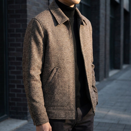 Albany Knit Wool Jacket - Men's Zip Up Wool Jacket