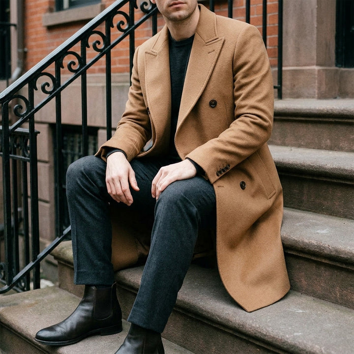 Rothwell Wool Overcoat - Men's Double Breasted Coat