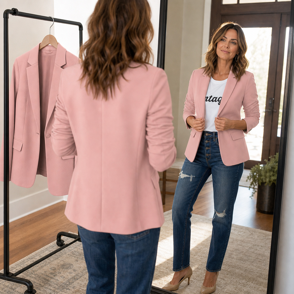 Formelle Cropped Blazer - Tailored Women's Work Jacket
