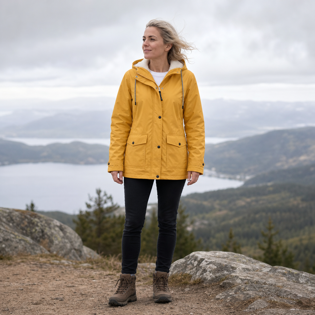 Cozynara Fleece-Lined Jacket - Windproof Women's Coat