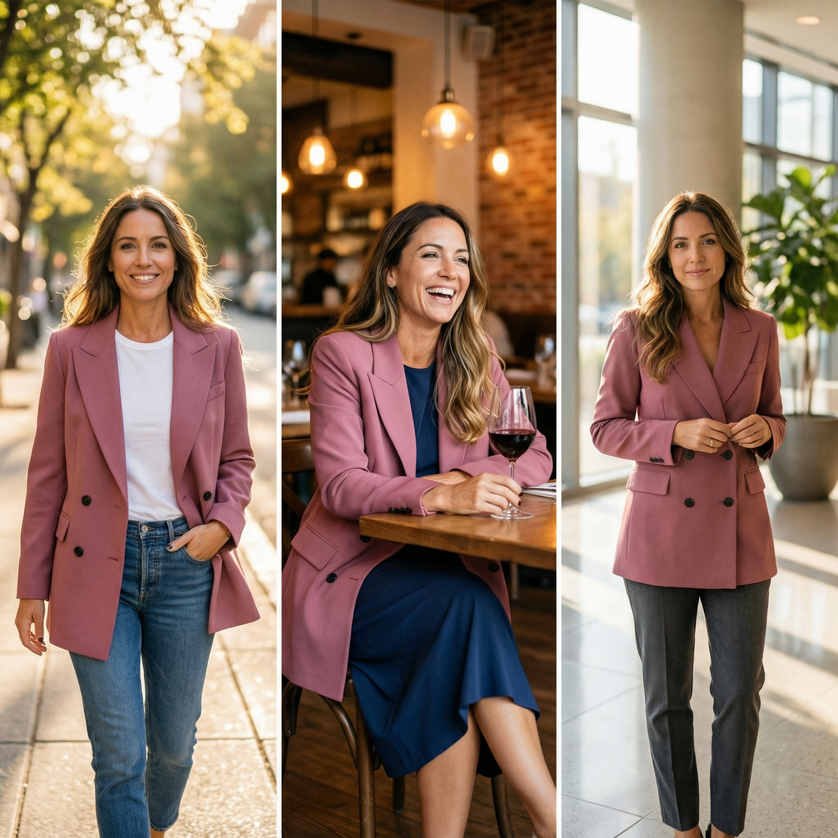 Vivara Double Breasted Blazer - Women's Everyday Blazer