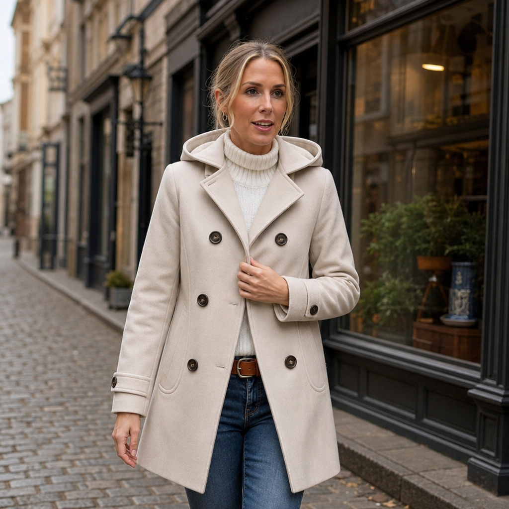 Mayfield Hooded Peacoat - Women's Double Breasted Coat