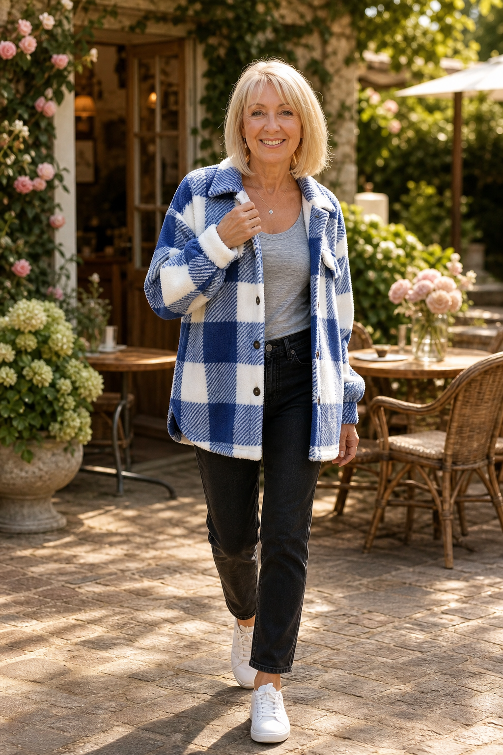 Wearbella Checked Overshirt Jacket - Women's Button Shacket