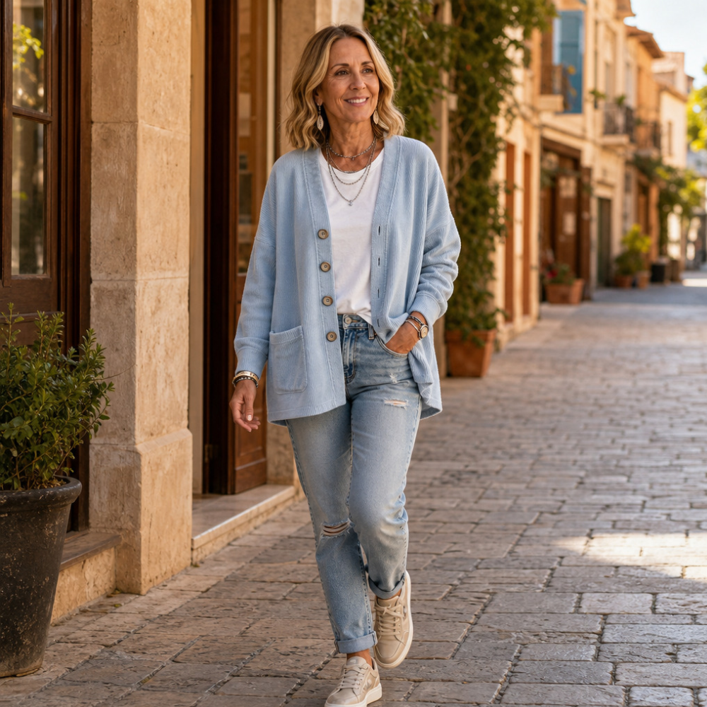 Corduvale Corduroy Cardigan - Women's Open Front V-Neck