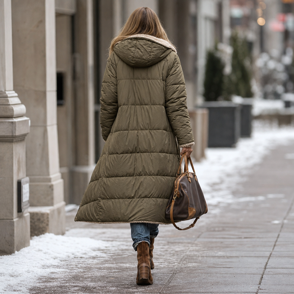 Reversa Reversible Long Coat - Hooded Women's Winter Coat