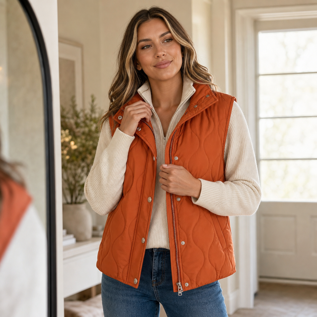 Wavelyn Quilted Vest - Women's Cropped Padded Gilet