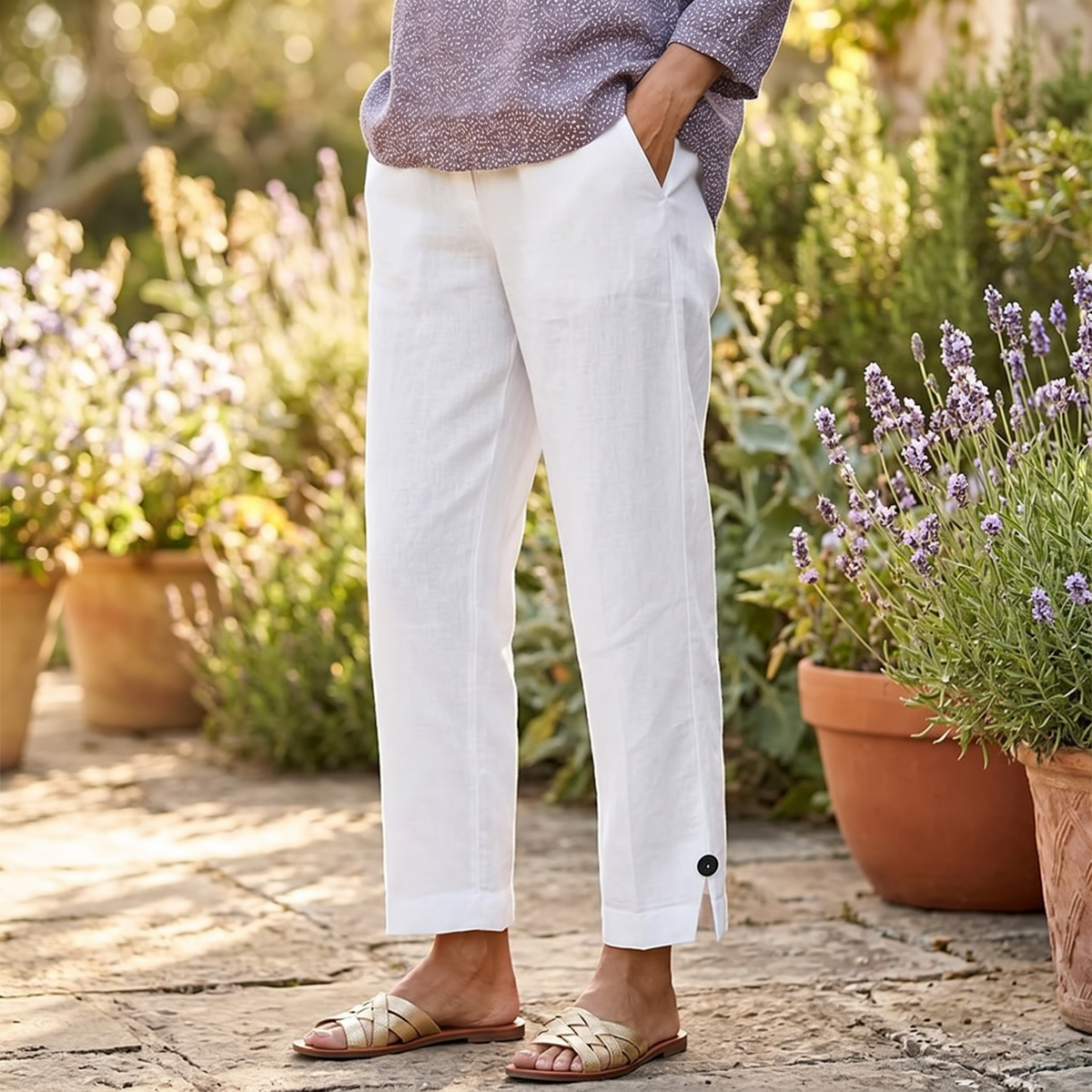 Womee Soft-Stretch Cropped Pants - Women's Trousers