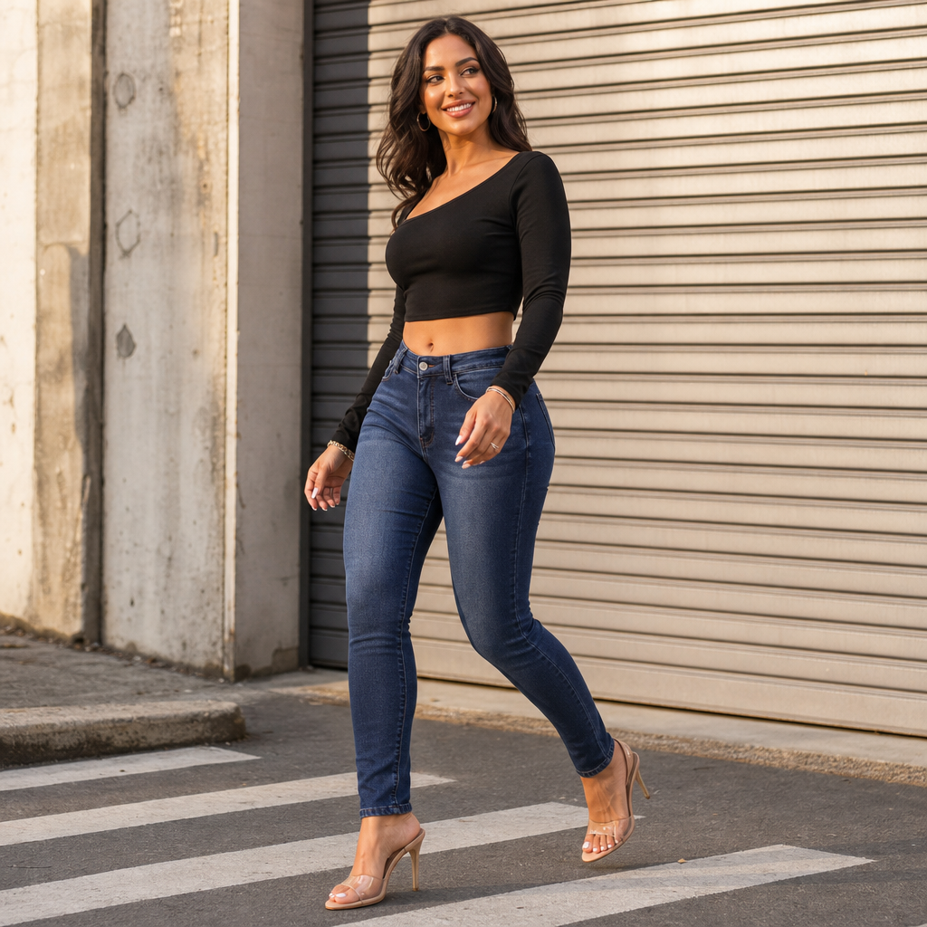 Plushden Skinny Jeans - Fleece Lined Women's Winter Jeans