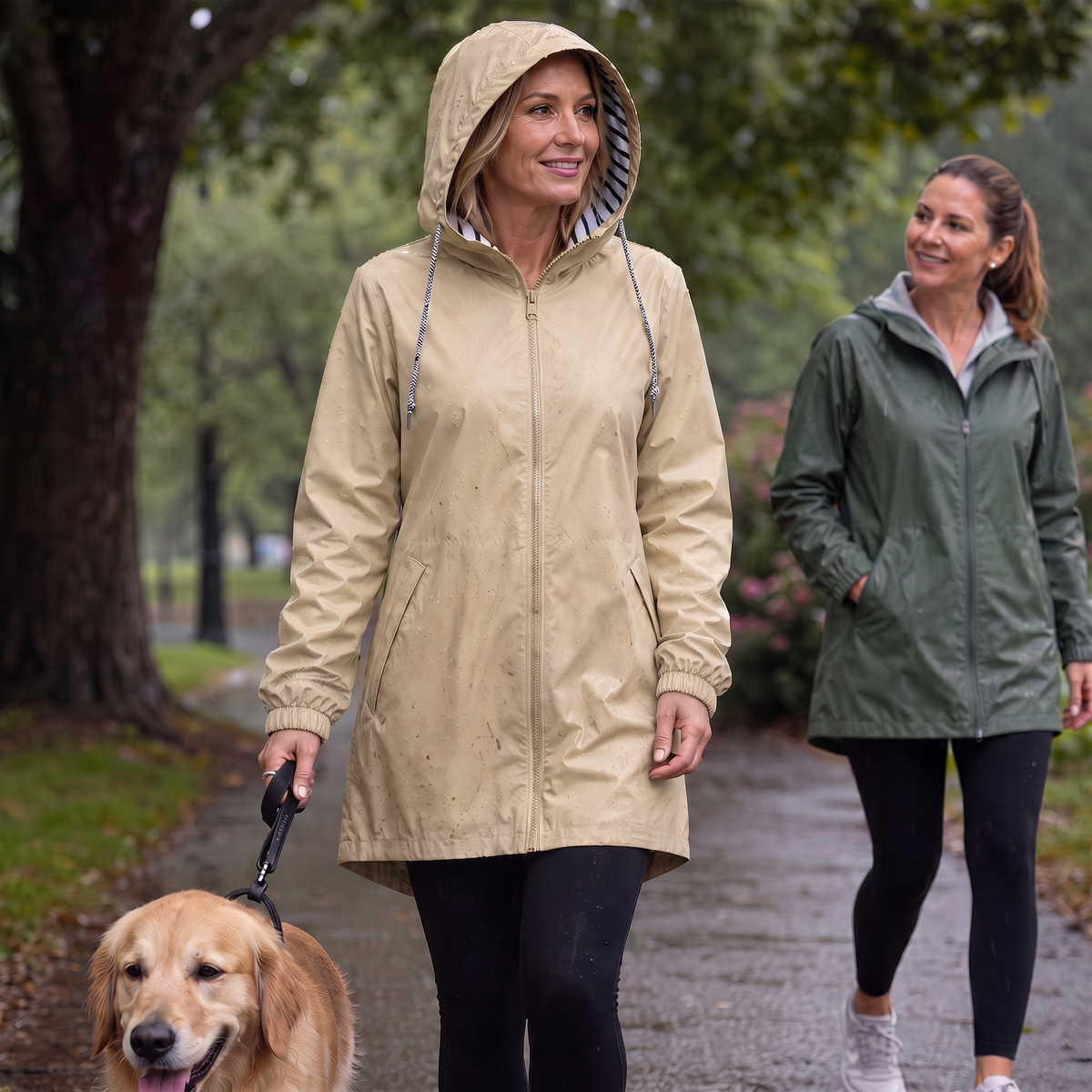 Rainfell Hooded Rain Jacket - Women's Packable Raincoat