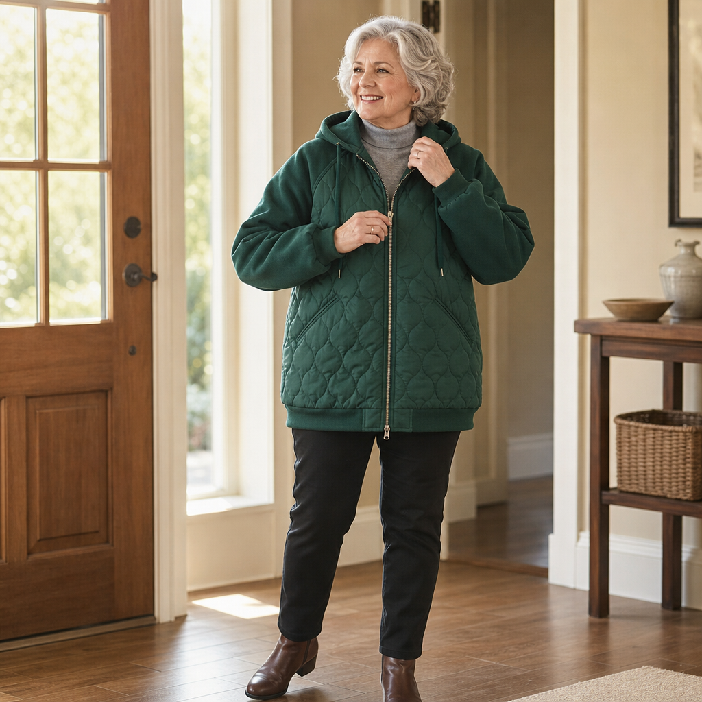 Wearbella Spliced Quilted Puffer - Women's Hooded Jacket
