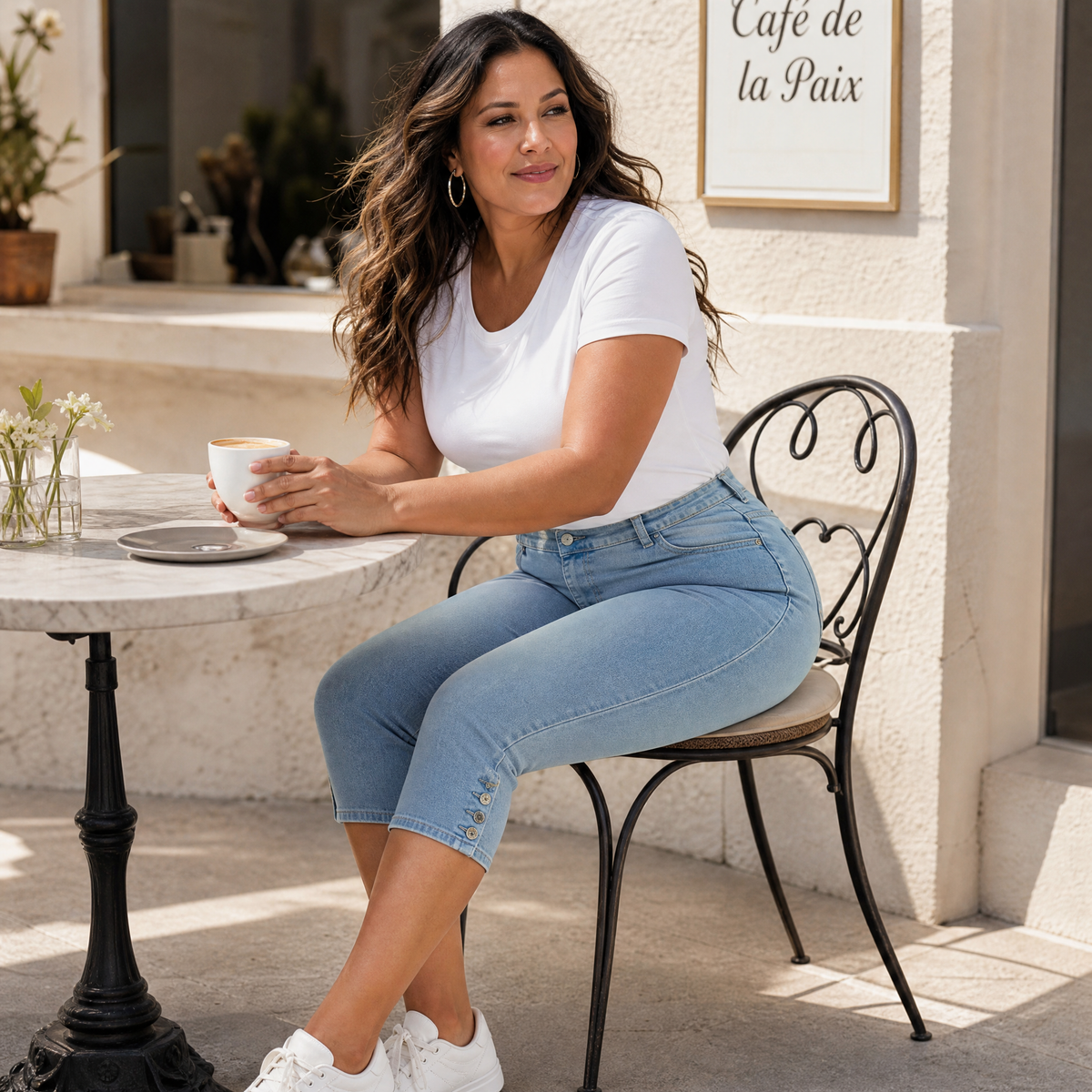Velora Capri Jeans - High Waist Women's Cropped Jeans
