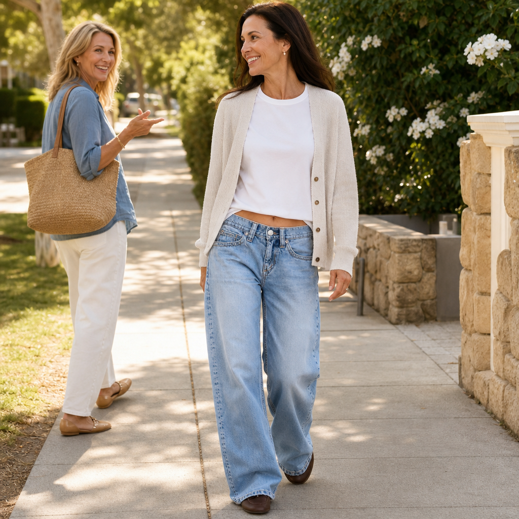 Vellarya Wide Leg Jeans - High Rise Women's Stretch Jeans