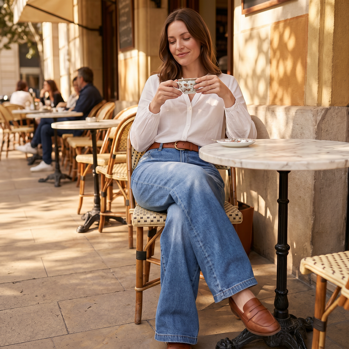 Luvenza Vintage Flare Jeans - Wide Leg Women's Jeans