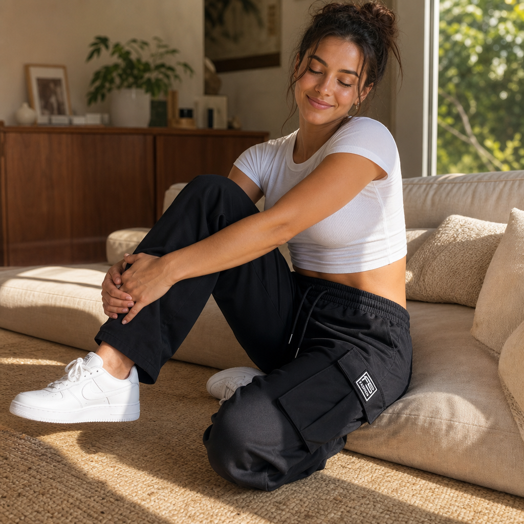 Easeway Cargo Pants - Women's Relaxed Straight Leg Cargo
