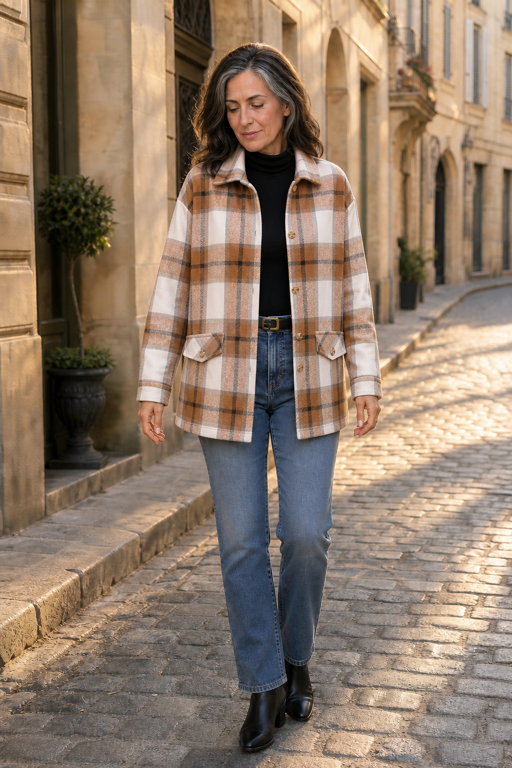 Shackston Plaid Shirt Jacket - Women's Relaxed Shacket