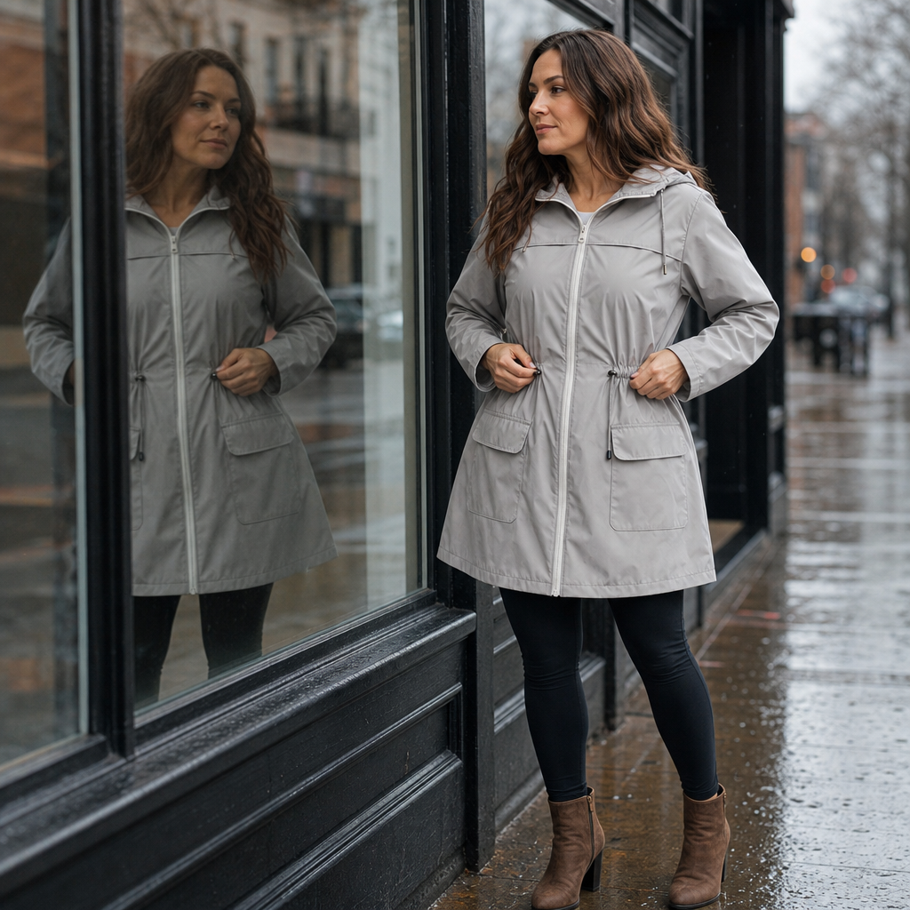 Rainelle Rain Jacket - Fitted Water-Resistant Women's Coat