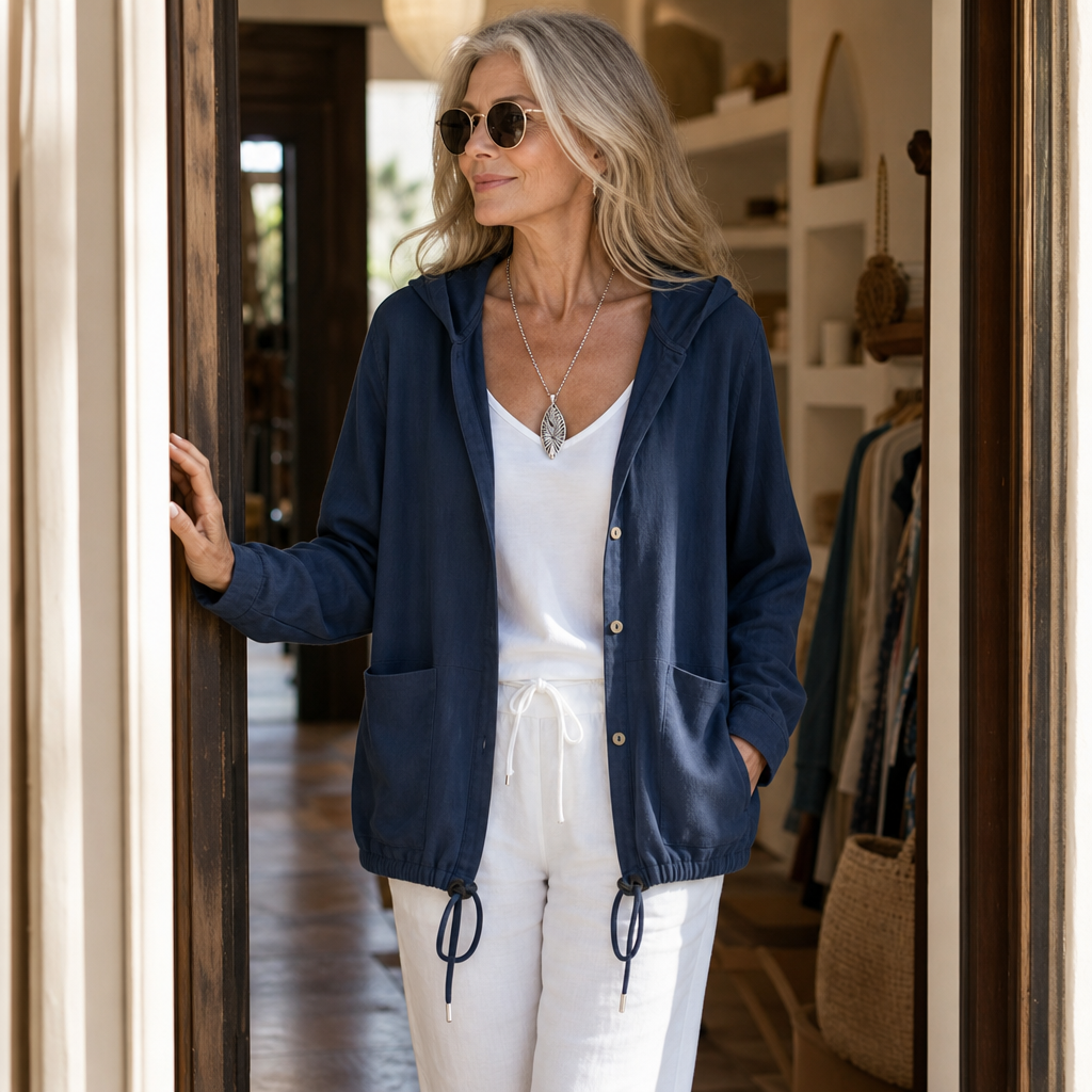 Wearbella Hooded Jacket - Women's Drawstring Light Jacket