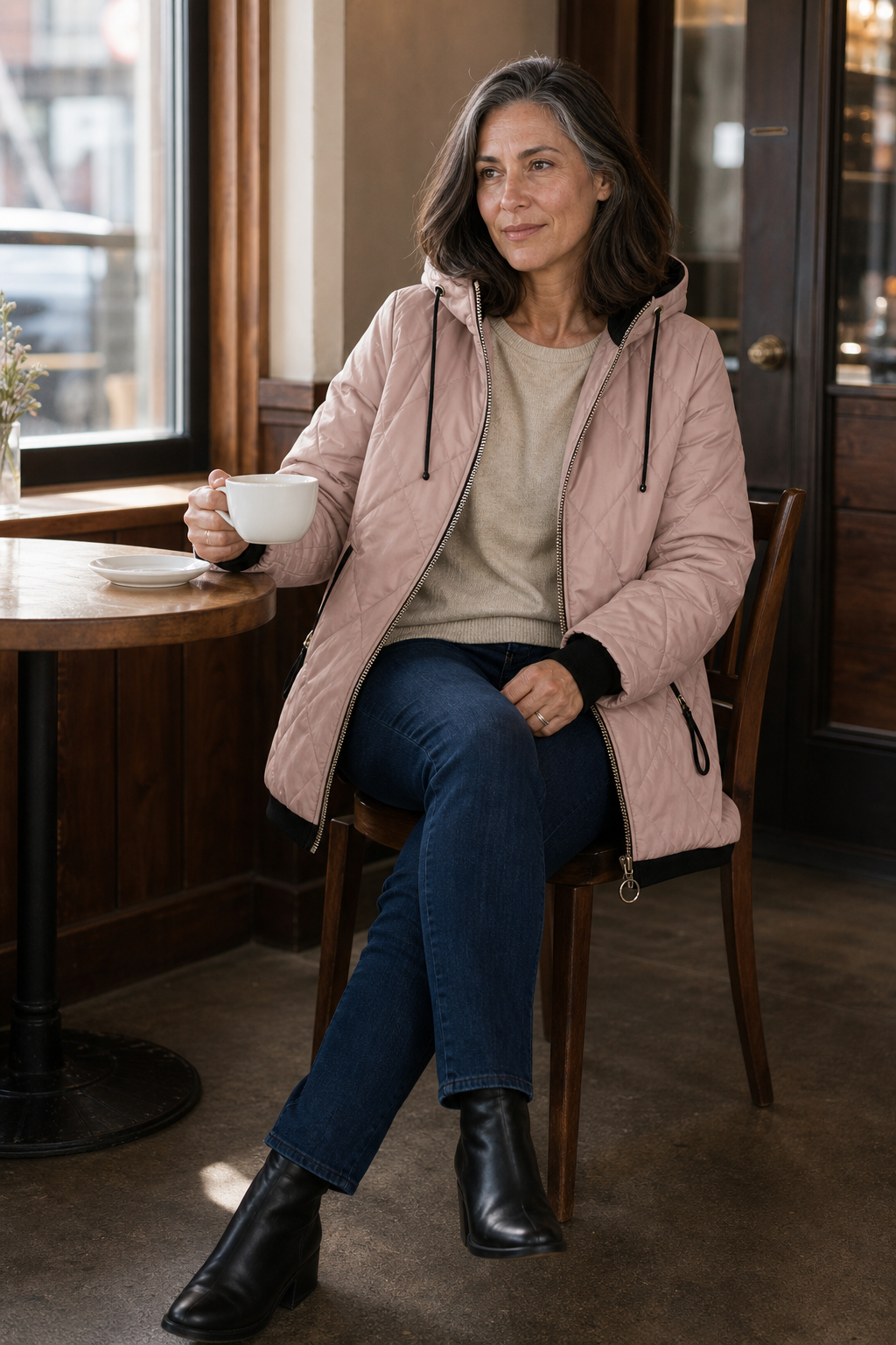 Wearbella Quilted Hooded Jacket - Longline Women's Coat