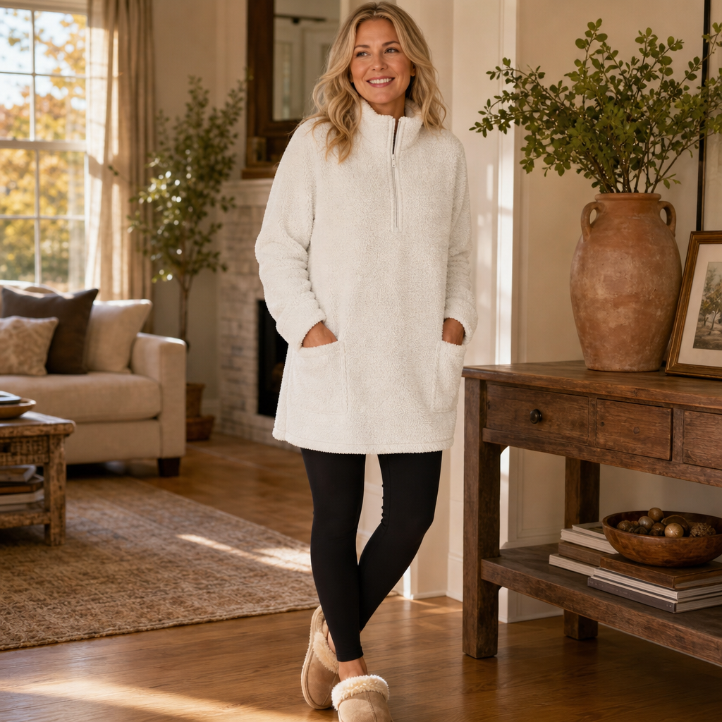 Wearlyn Half-Zip Sherpa Fleece - Women's Longline Pullover