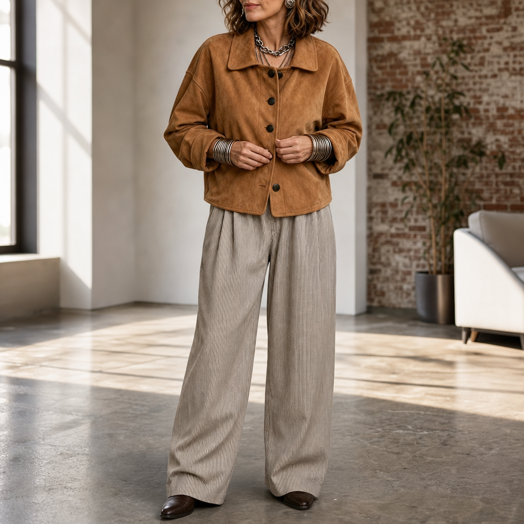 Suedelle Suede-Feel Jacket - Women's Button-Front Jacket