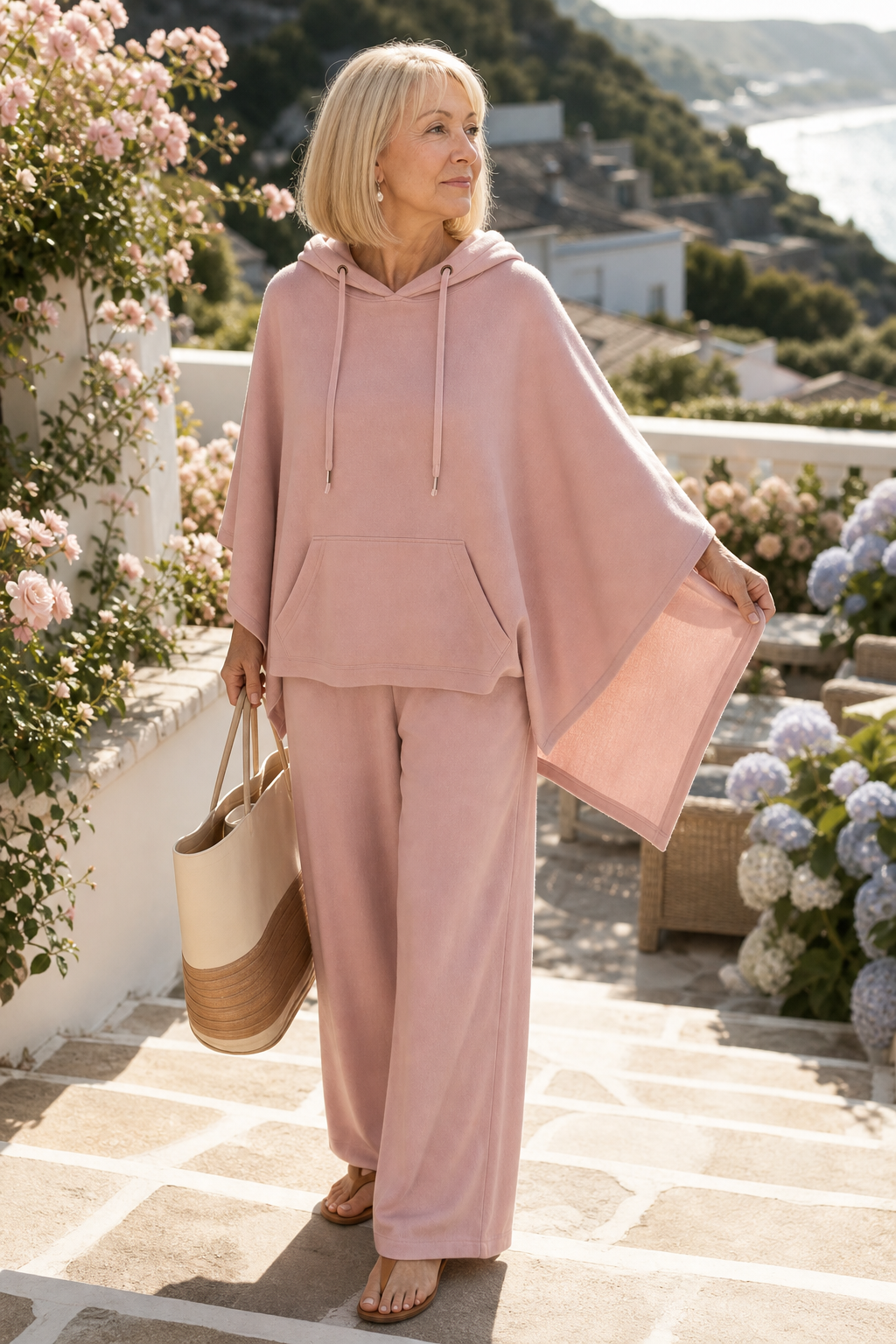 Wearbella Cape and Trouser Set - Women's Wide Leg Co Ord