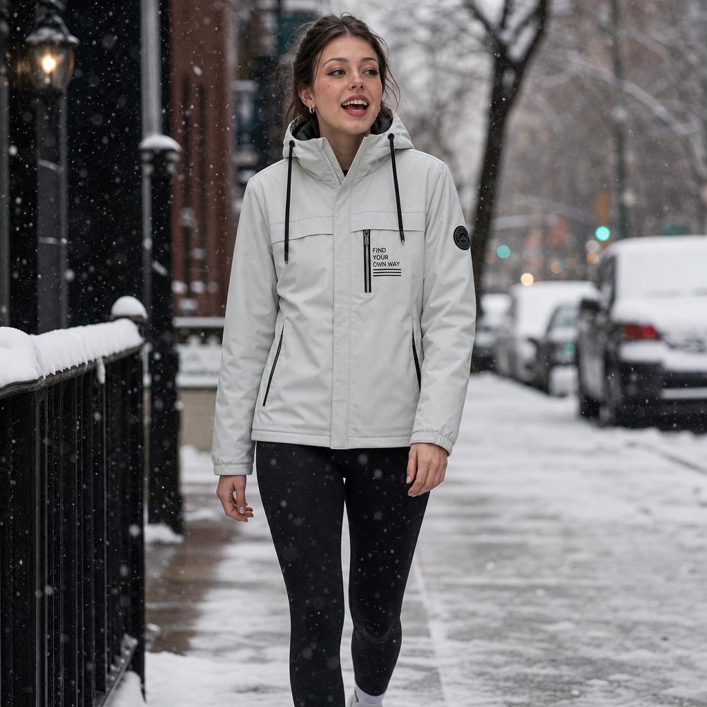 Trailhaven Windbreaker - Fleece-Lined Women's Hooded Jacket