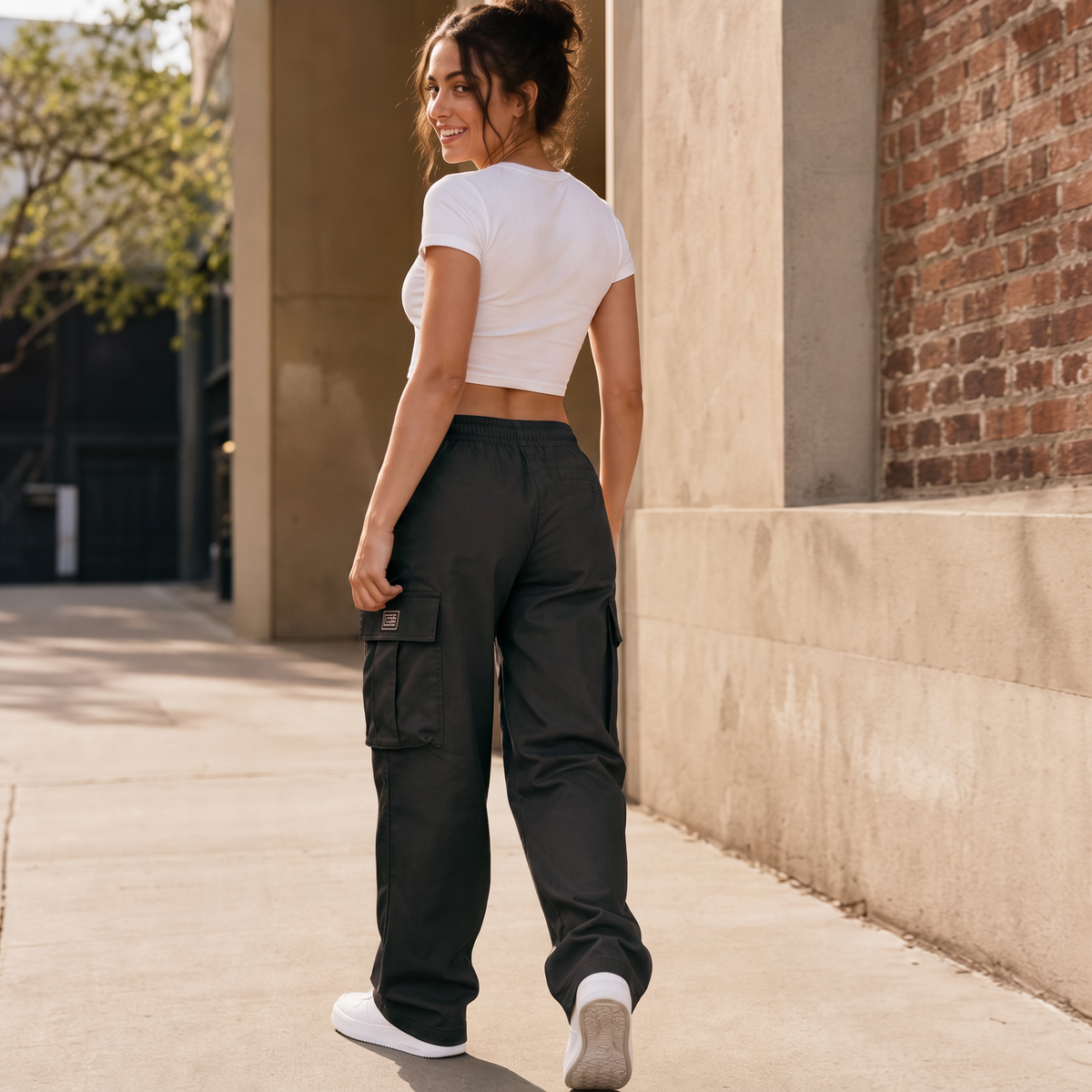Easeway Cargo Pants - Women's Relaxed Straight Leg Cargo