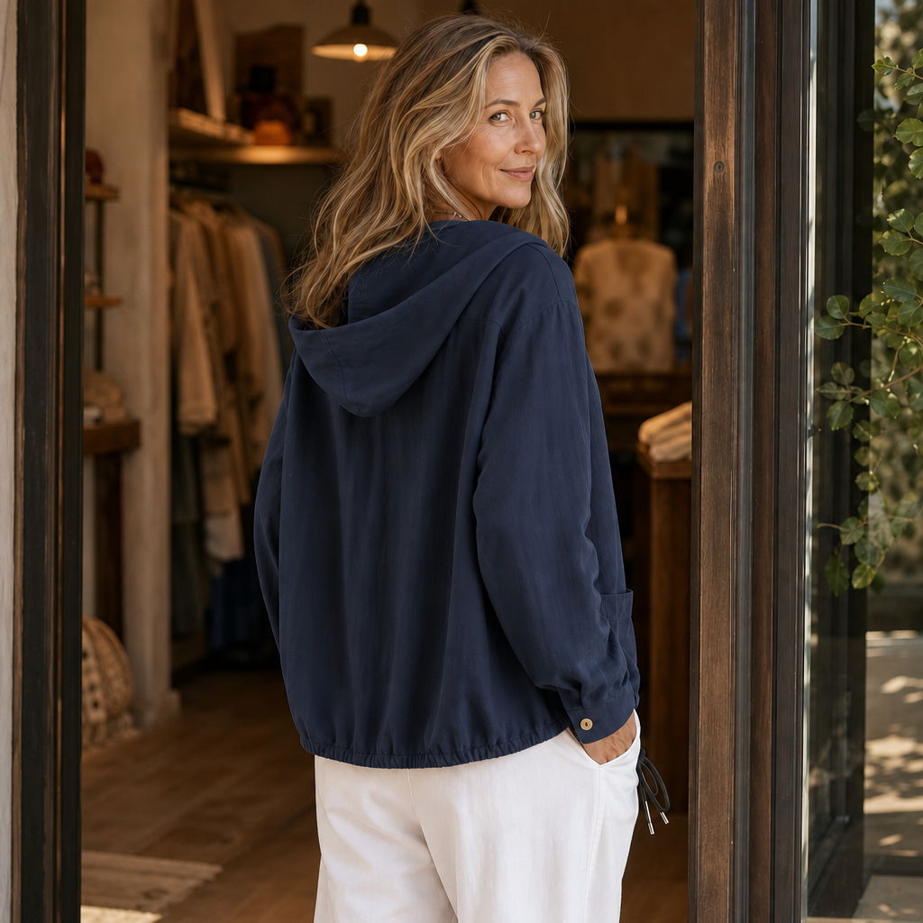 Wearbella Hooded Jacket - Women's Drawstring Light Jacket