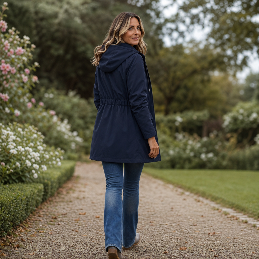 Rainfelle Rain Jacket - Drawstring Waist Women's Coat