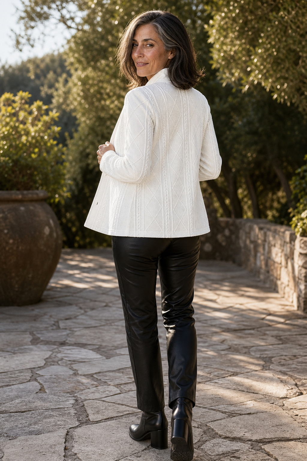 Wearbella Knit Blazer - Women's Stand Collar Work Blazer