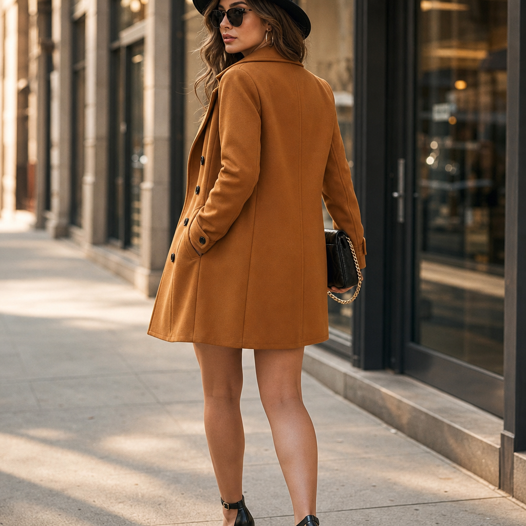 Overcoat & Co. Double-Breasted Coat - Women's Wool Blend