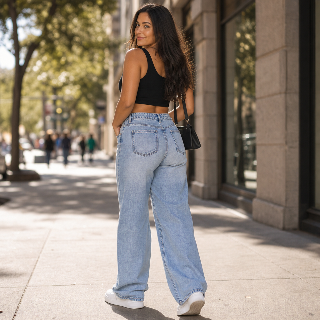 Vela Straight Jeans - High Rise Relaxed Women's Jeans