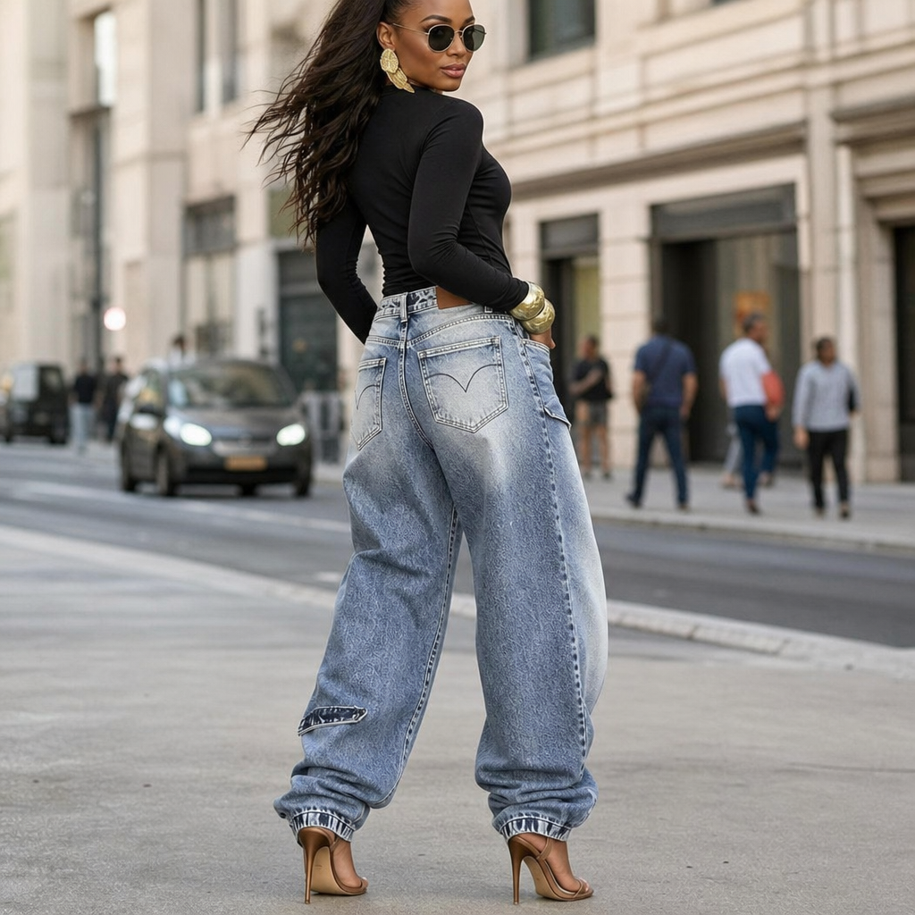 Wearlyn Wrap Waist Jeans - Women's Wide Leg Jeans