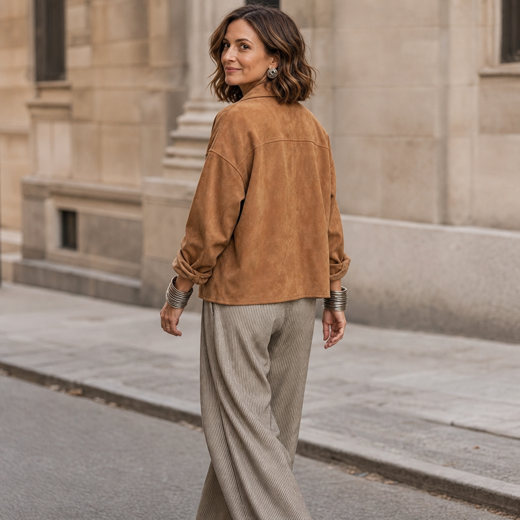 Suedelle Suede-Feel Jacket - Women's Button-Front Jacket