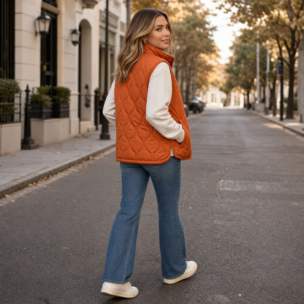 Wavelyn Quilted Vest - Women's Cropped Padded Gilet